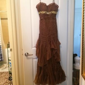 Vintage formal dress, ball gown, prom